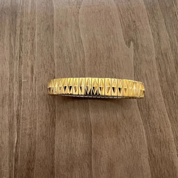 Italian Millefiori Glass Heart on Gold Chain Necklace and Stretch Bracelet - Picture 7 of 8